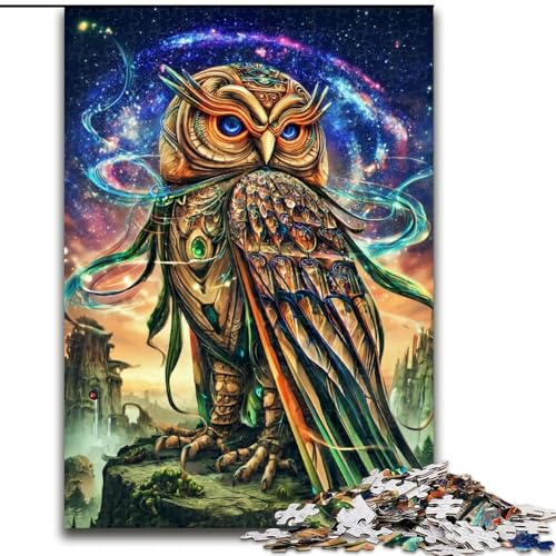Puzzles für Erwachsene und Jugendliche, Puzzle, Tier-Fantasie-Eule, Quizspiel, stärkt die Liebe zwischen Paaren für Kinder ab 14 Jahren (Größe 50x75cm) von LYXIANY