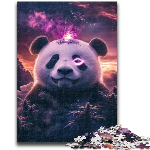 Puzzles für Erwachsene und Jugendliche, Puzzle, Tier-Panda-Kunst-Quizspiel, ganze Familie, 26x38cm von LYXIANY