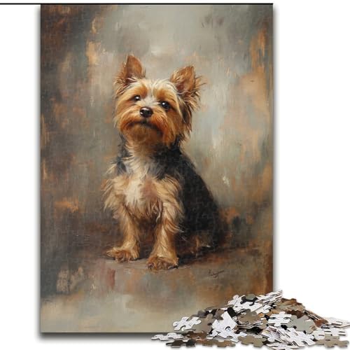 Puzzles für Erwachsene und Jugendliche, Puzzle, Yorkshire Terrier, Spielzeug, Lernspiele, Stressabbau, tolle Geschenke und Spielzeuge, 50x75cm von LYXIANY