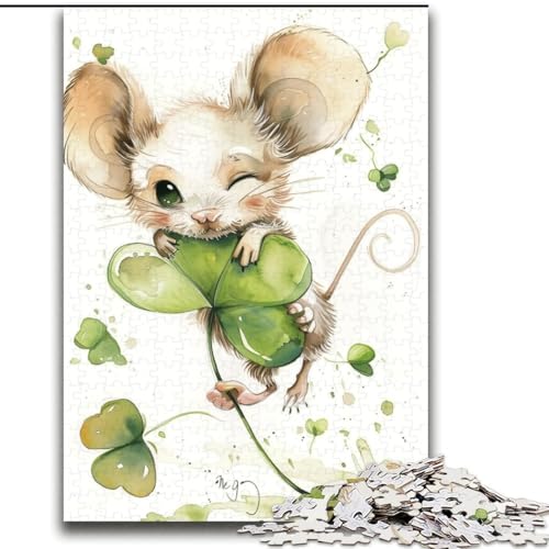 Puzzles für Erwachsene und Jugendliche, Puzzle, schönes Aquarell-Maus-Quizspiel, ganze Familie, 70x100cm von LYXIANY