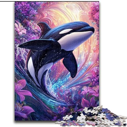 Puzzles für Erwachsene und Jugendliche, Puzzle „Blauwal“, Lernspiele, Heimdekoration, Geburtstagsgeschenk, Geschenke, Wandkunst (Größe 50x75cm) von LYXIANY