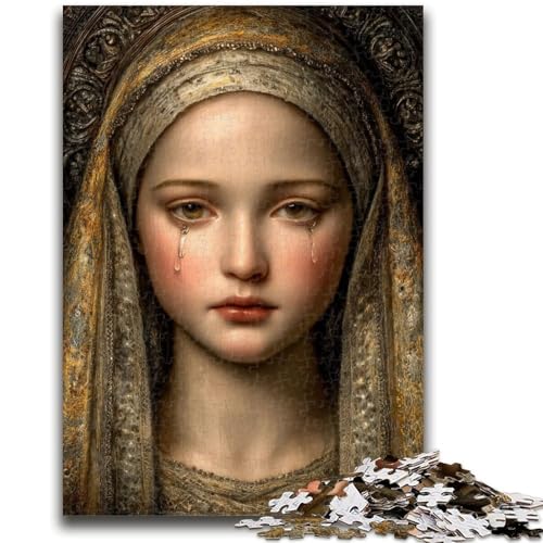 Puzzles für Erwachsene und Jugendliche, Puzzle „Jungfrau Maria“, Kunst-Quizspiel, ganze Familie, 26x38cm Puzzles für Erwachsene und Jugendliche, Puzzle „Jungfrau Maria“, Kunst-Quizspiel, ganze Familie, 26x38cm von LYXIANY