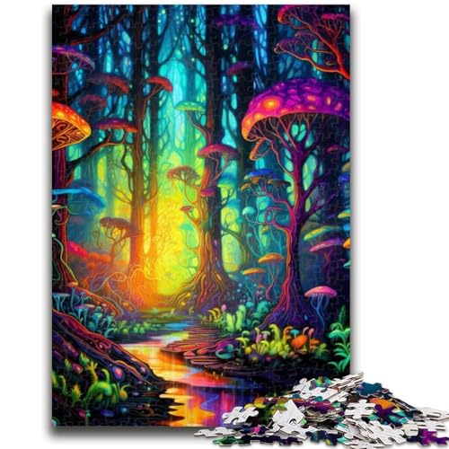 Puzzles für Erwachsene und Jugendliche, Puzzle „Psychedelischer Pilzwald“, Quizspiel ganze Familie, 26x38cm Puzzles für Erwachsene und Jugendliche, Puzzle „Psychedelischer Pilzwald“, Quizspiel ganze Familie, 26x38cm von LYXIANY