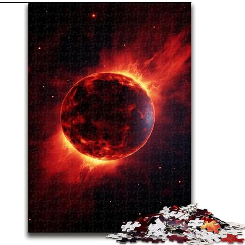 Puzzles für Erwachsene und Jugendliche, Puzzle Blutmond, Quizspiel zur Stärkung der Liebe zwischen Paaren für Kinder ab 14 Jahren (Größe 50x75cm) von LYXIANY