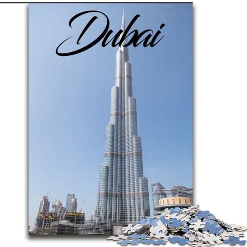 Puzzles für Erwachsene und Jugendliche, Puzzle Dubai, pädagogisches Spielzeug zum Stressabbau, tolle Geschenke und Spielzeuge, 26x38cm von LYXIANY