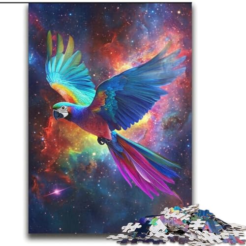 Puzzles für Erwachsene und Jugendliche, Puzzle-Galaxie-Papagei-Quizspiel, ganze Familie, 70x100cm von LYXIANY