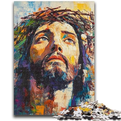 Puzzles für Erwachsene und Jugendliche, Puzzle Jesus, geeignet für Personen ab 14 Jahren, Lernspiel, Herausforderung, Spielzeug, Geschenk für Geburtstage, 50x75cm von LYXIANY