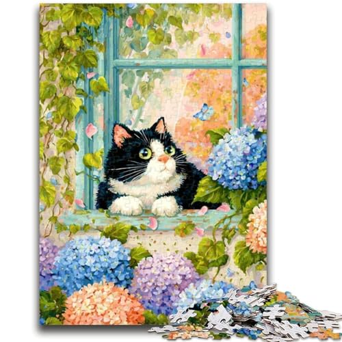 Puzzles für Erwachsene und Jugendliche, Puzzle Katze am Fenster“, geeignet für Personen ab 14 Jahren, Lernspiel, Herausforderung, Spielzeug, Geschenk zum Geburtstag, 26x38cm Puzzles für Erwachsene und Jugendliche, Puzzle Katze am Fenster“, geeignet für Personen ab 14 Jahren, Lernspiel, Herausforderung, Spielzeug, Geschenk zum Geburtstag, 26x38cm von LYXIANY