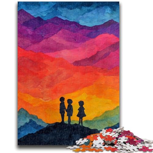 Puzzles für Erwachsene und Jugendliche, Puzzle-Kunst, Berge, Quizspiel, ganze Familie, 50x75cm von LYXIANY