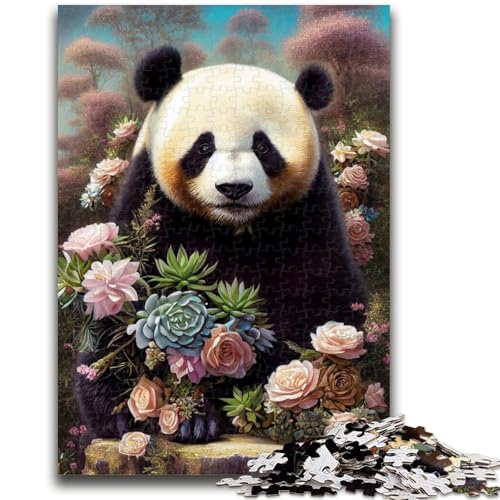 Puzzles für Erwachsene und Jugendliche, Puzzle-Kunst, Blume mit Panda-Quizspiel, ganze Familie, 50x75cm Puzzles für Erwachsene und Jugendliche, Puzzle-Kunst, Blume mit Panda-Quizspiel, ganze Familie, 50x75cm von LYXIANY
