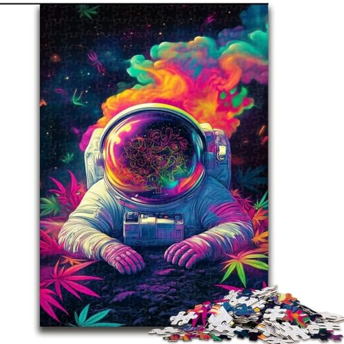 Puzzles für Erwachsene und Jugendliche, Puzzle Psychedelischer Astronaut, Quizspiel zur Stärkung der Liebe zwischen Paaren für Kinder ab 14 Jahren (Größe 26x38cm) von LYXIANY