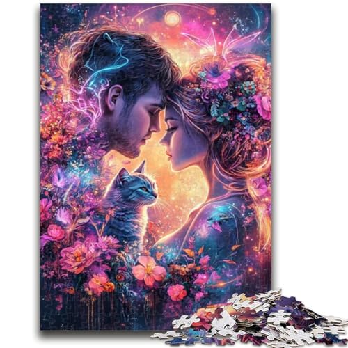Puzzles für Erwachsene und Jugendliche, Puzzlepaar mit Blumen, anspruchsvolles Spiel und Familienspiel, Lernspiel für Geburtstag, Weihnachten, 50x75cm von LYXIANY