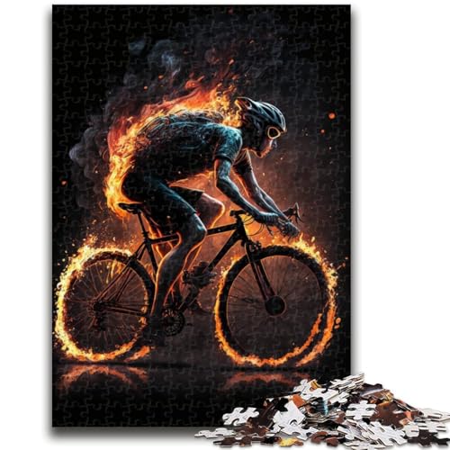 Puzzles für Erwachsene und Jugendliche, Puzzles, Fahrräder, Radfahrer, ab 14 Jahren, Denkspiel, Weihnachts- und Geburtstagsgeschenke, 50x75cm von LYXIANY