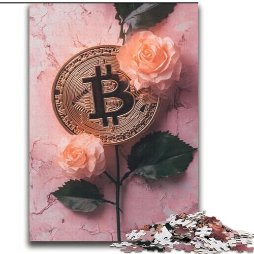 Puzzles für Erwachsene und Jugendliche, Puzzlespiel Bitcoin-Logo-Quizspiel, ganze Familie, 70x100cm von LYXIANY
