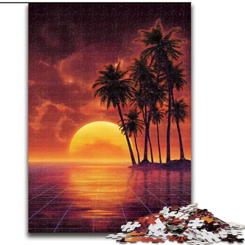 Puzzles für Erwachsene und Jugendliche, Sonnenuntergangsstrand, Lernspiele, Heimdekoration, Lernspiel für Geburtstag, Weihnachten, 50x75cm Puzzles für Erwachsene und Jugendliche, Sonnenuntergangsstrand, Lernspiele, Heimdekoration, Lernspiel für Geburtstag, Weihnachten, 50x75cm von LYXIANY