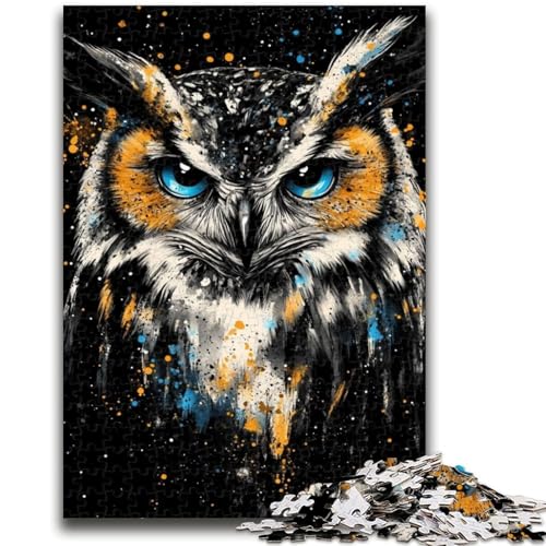 Puzzles für Erwachsene und Jugendliche, Tier-Eule, anspruchsvolles Spiel und Lernspiel für die ganze Familie zum Geburtstag, Weihnachten, 38x26cm von LYXIANY