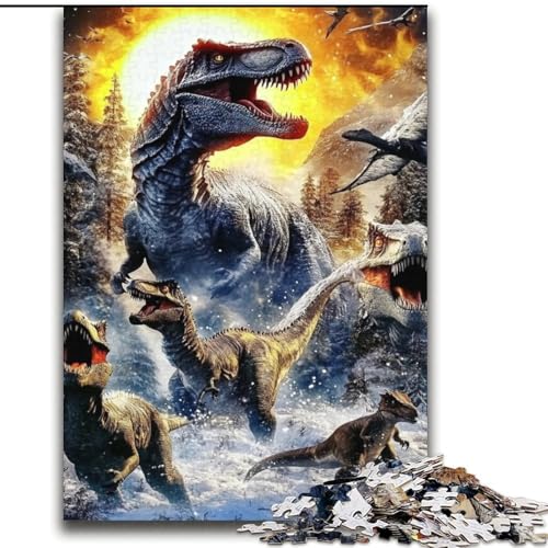 Puzzles für Erwachsene und Jugendliche, Tyrannosaurus, Lernspiele, Heimdekoration, Lernspiel für Geburtstag, Weihnachten, 38x52cm von LYXIANY