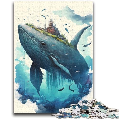 Puzzles für Erwachsene und Jugendliche, Wal-Aquarellmalerei, Stressabbau, schwierige Herausforderung, gutes Geschenk für die ganze Familie, 26x38cm Puzzles für Erwachsene und Jugendliche, Wal-Aquarellmalerei, Stressabbau, schwierige Herausforderung, gutes Geschenk für die ganze Familie, 26x38cm von LYXIANY
