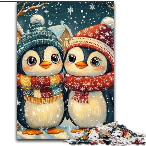 Puzzles für Erwachsene und Jugendliche, Weihnachtspinguin, Lernspiele, Heimdekoration, Lernspiel zum Geburtstag, Weihnachten, 38x26cm Puzzles für Erwachsene und Jugendliche, Weihnachtspinguin, Lernspiele, Heimdekoration, Lernspiel zum Geburtstag, Weihnachten, 38x26cm von LYXIANY