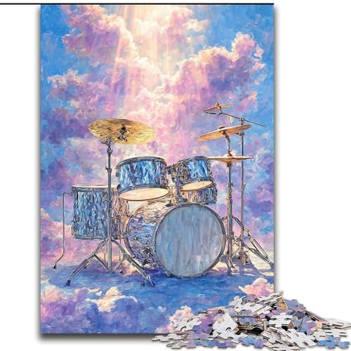 Puzzles für Erwachsene und Jugendliche, Weltraum-Schlagzeug-Set, Stressabbau, schwierige Herausforderung mit passendem Poster und Quizblatt, 38x26cm Puzzles für Erwachsene und Jugendliche, Weltraum-Schlagzeug-Set, Stressabbau, schwierige Herausforderung mit passendem Poster und Quizblatt, 38x26cm von LYXIANY