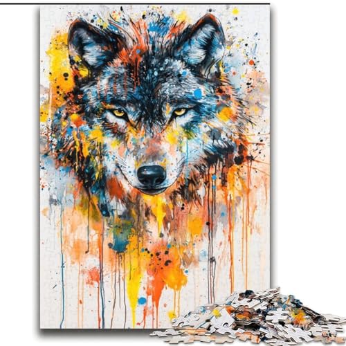 Puzzles für Erwachsene und Jugendliche, Wolfskunst, Lernspiele, Heimdekoration, Lernspiel für Geburtstag, Weihnachten, 70x100cm Puzzles für Erwachsene und Jugendliche, Wolfskunst, Lernspiele, Heimdekoration, Lernspiel für Geburtstag, Weihnachten, 70x100cm von LYXIANY