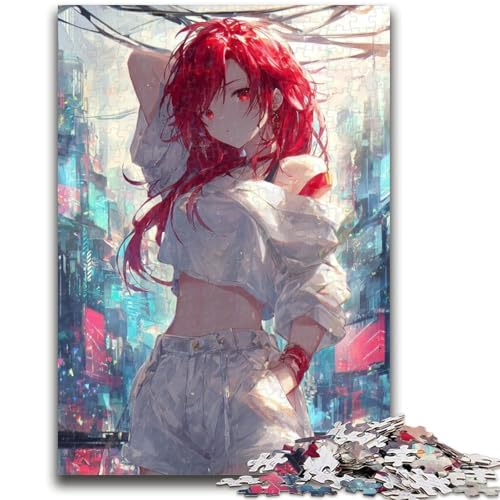 Puzzles für Erwachsene und Teenager, Anime-Mädchen, anspruchsvolles Spiel und Familienspiel, Lernspiel für Geburtstag, Weihnachten, 38x26cm von LYXIANY