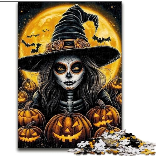 Puzzles für Erwachsene und Teenager, Halloween-Hexe, Stressabbau, Wunschliste zum Zeitvertreib zu Hause mit Weihnachtsmann, 38x26cm Puzzles für Erwachsene und Teenager, Halloween-Hexe, Stressabbau, Wunschliste zum Zeitvertreib zu Hause mit Weihnachtsmann, 38x26cm von LYXIANY