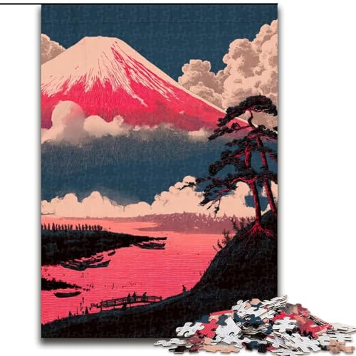 Puzzles für Erwachsene und Teenager, Puzzle, Berg Fuji, Stressabbau, Urlaubswunschliste zum Zeitvertreib mit Weihnachtsmann, 50x75cm Puzzles für Erwachsene und Teenager, Puzzle, Berg Fuji, Stressabbau, Urlaubswunschliste zum Zeitvertreib mit Weihnachtsmann, 50x75cm von LYXIANY