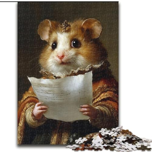 Puzzles für Erwachsene und Teenager, Puzzle, Hamsterkönig-Spielzeug, Lernspiele, Stressabbau, tolle Geschenke und Spielzeuge, 26x38cm von LYXIANY