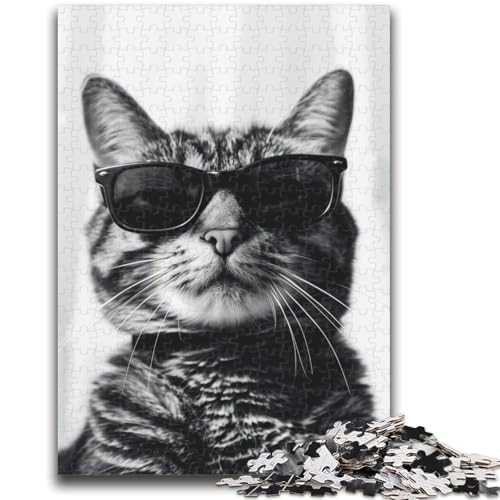 Puzzles für Erwachsene und Teenager, Puzzle „Katze“, ab 14 Jahren, Denkspiel, Weihnachts- und Geburtstagsgeschenke, 50x75cm von LYXIANY