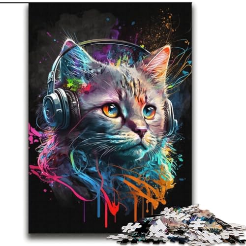 Puzzles für Erwachsene und Teenager, Puzzle „Katze“, ab 14 Jahren, Denkspiel, Weihnachts- und Geburtstagsgeschenke, 70x100cm von LYXIANY
