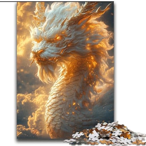 Puzzles für Erwachsene und Teenager, Puzzle „Weißer chinesischer Drache“, Familienunterhaltungsspielzeug ganze Familie, 38x52cm Puzzles für Erwachsene und Teenager, Puzzle „Weißer chinesischer Drache“, Familienunterhaltungsspielzeug ganze Familie, 38x52cm von LYXIANY