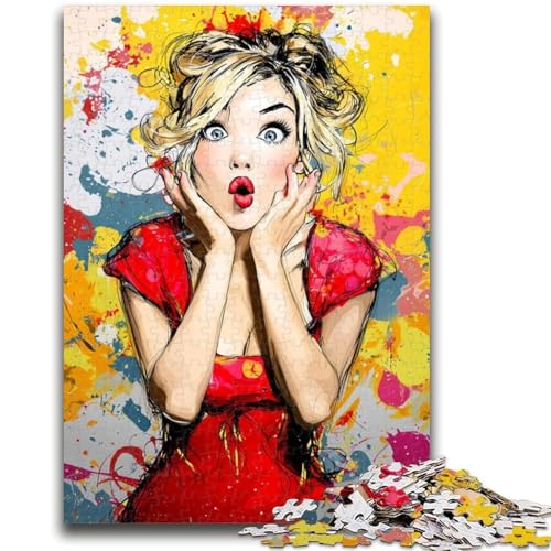 Puzzles für Erwachsene und Teenager, Puzzle Fantasy Girl, ab 14 Jahren, Denkspiel, Weihnachts- und Geburtstagsgeschenke, 26x38cm von LYXIANY
