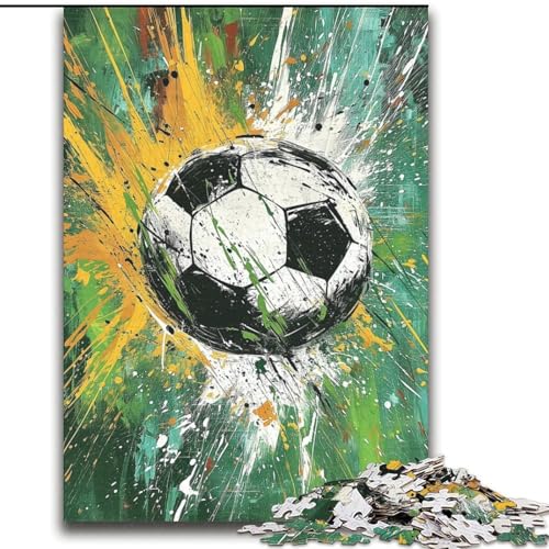 Puzzles für Erwachsene und Teenager, Puzzles, Fußball, Sport, anspruchsvolles Spiel, Spielzeug, Geschenk für die ganze Familie, ab 14 Jahren, 70x100cm Puzzles für Erwachsene und Teenager, Puzzles, Fußball, Sport, anspruchsvolles Spiel, Spielzeug, Geschenk für die ganze Familie, ab 14 Jahren, 70x100cm von LYXIANY