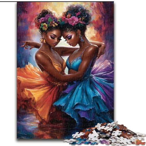 Puzzles für Erwachsene und Teenager, Puzzles, afrikanische Frau, Lernspielzeug, Familienspiele, Geschenke für Freunde und Familie, 50x75cm von LYXIANY