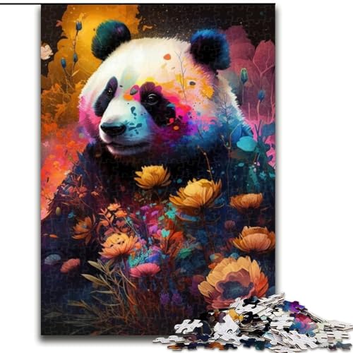 Puzzles für Erwachsene. Bunte Panda-Puzzles für Erwachsene. Größe: 50x75cm. Anspruchsvolles Denkspiel – Entspannendes Spielzeug für Teenager. von LYXIANY