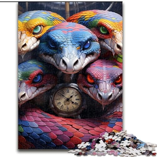 Puzzles für Erwachsene. Bunte Schlangen-Puzzles für Erwachsene. Größe: 50x75cm. Anspruchsvolles Denkspiel – Entspannendes Spielzeug für Teenager. von LYXIANY