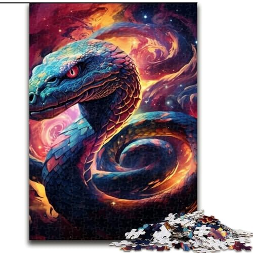 Puzzles für Erwachsene. Bunte Schlangen-Puzzles für Erwachsene. Größe: 50x75cm. Anspruchsvolles Denkspiel – Entspannendes Spielzeug für Teenager. von LYXIANY