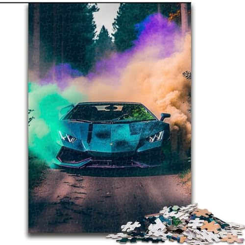 Puzzles für Erwachsene. Coole Sportwagen-Puzzles für Erwachsene. Größe: 50x75cm. Anspruchsvolles Denkspiel – Entspannendes Spielzeug für Teenager. von LYXIANY