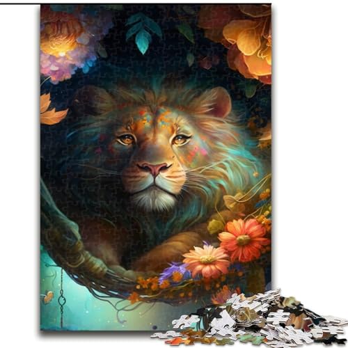 Puzzles für Erwachsene. Wunderschöne Löwen-Puzzles für Erwachsene, Größe: 50x75cm, für Reiseliebhaber und Paare, anspruchsvolles Spielzeug von LYXIANY