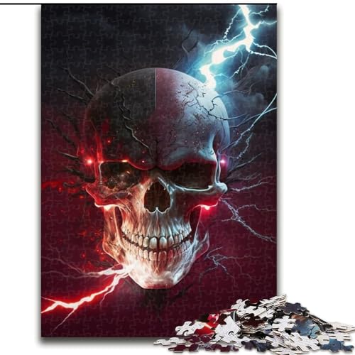 Puzzles für Erwachsene. Wunderschöne Totenkopf-Puzzles für Erwachsene, Größe: 50x75cm, für Reiseliebhaber und Paare, anspruchsvolles Spielzeug von LYXIANY