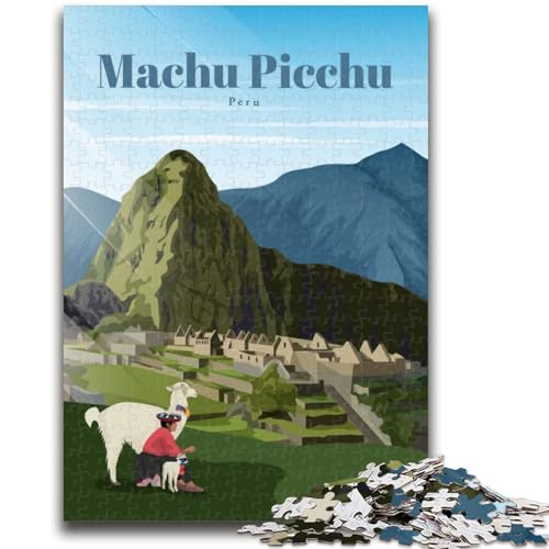 Puzzles für Teenager, 1000, Reise nach Machu Picchu, anspruchsvolles Spiel und Familienspiel, Wanddekoration, einzigartige Geburtstags (Größe 50x75cm) von LYXIANY