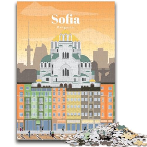 Puzzles für Teenager, 1000, Reise nach Sofia, anspruchsvolles Spiel und Familienspiel, Wanddekoration, einzigartige Geburtstags (Größe 50x75cm) von LYXIANY