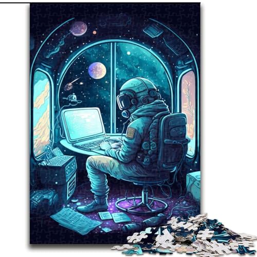 Puzzles für Teenager, 1000 Astronauten-Spiel, dekomprimierendes intellektuelles Lernspielzeug, ganze Familie (Größe 26x38cm) von LYXIANY