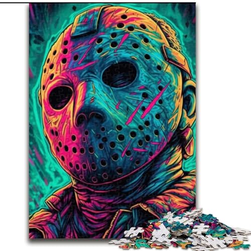 Puzzles für Teenager, 1000 Horrorfilme, Spielzeug, Lernspiele, Stressabbau, Stärkung der Liebe zwischen Paaren (Größe 26x38cm) von LYXIANY
