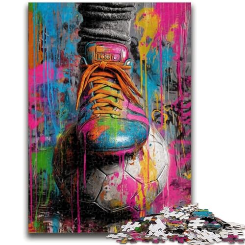 Puzzles für Teenager, 1000 Puzzles, Fußball-Ölgemälde, helfen dem Gehirn, süchtig machendes Spielzeug zu trainieren, um Geduld zu fördern, Wanddekoration, 26x38cm Puzzles für Teenager, 1000 Puzzles, Fußball-Ölgemälde, helfen dem Gehirn, süchtig machendes Spielzeug zu trainieren, um Geduld zu fördern, Wanddekoration, 26x38cm von LYXIANY
