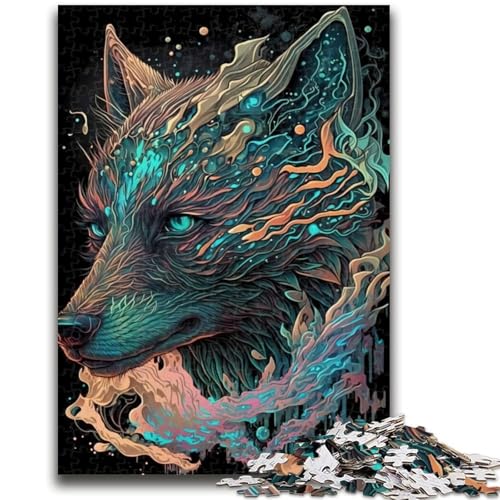Puzzles für Teenager, 1000 Puzzles, Wolf-Märchenfiguren helfen dem Gehirn, süchtig machendes Spielzeug zur Förderung der Geduld, Wanddekoration, 50x75cm Puzzles für Teenager, 1000 Puzzles, Wolf-Märchenfiguren helfen dem Gehirn, süchtig machendes Spielzeug zur Förderung der Geduld, Wanddekoration, 50x75cm von LYXIANY