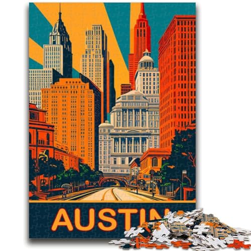 Puzzles für Teenager, 1000 Teile, Austin, hilft dem Gehirn, süchtig machendes Spielzeug zu trainieren, um Geduld zu fördern, Künstlersammlung, bildende Kunst (Größe 50x70cm) von LYXIANY