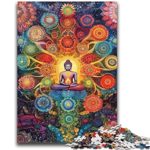 Puzzles für Teenager, 1000 Teile, Buddha-Spielzeug, Lernspiele, Stressabbau, Künstlersammlung, Bildende Kunst, 26x38cm von LYXIANY