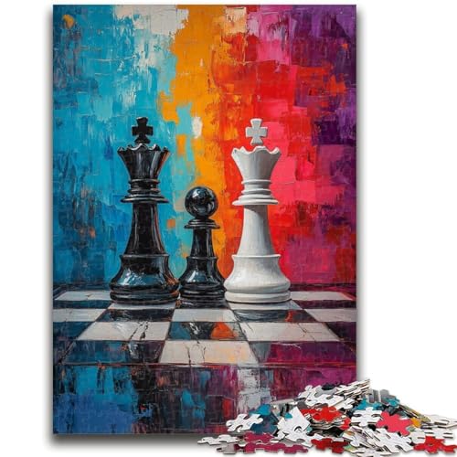 Puzzles für Teenager, 1000 Teile, Schach, Ölgemälde, Spielzeug, Lernspiele, Stressabbau, Künstlersammlung, Bildende Kunst, 50x75cm von LYXIANY
